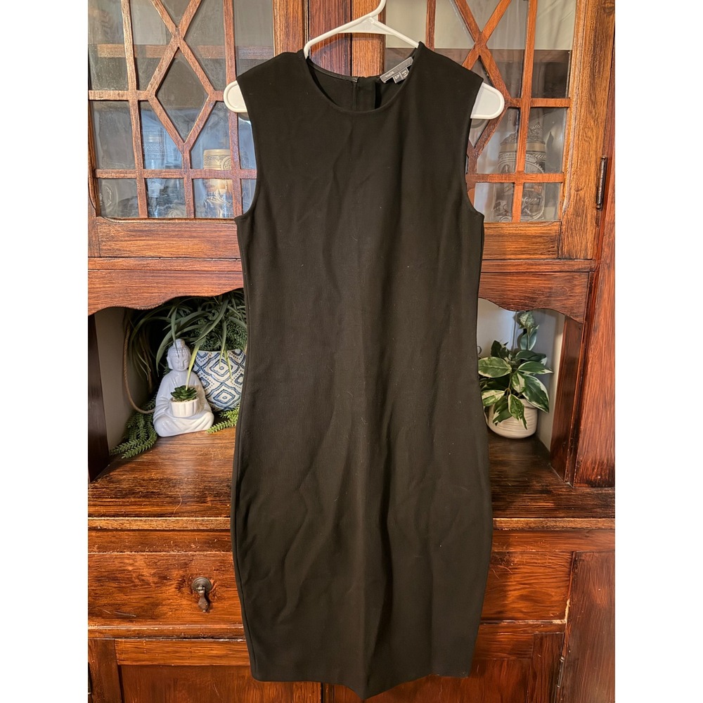 Vince Womens Black Sleeveless Sheath Dress VR898-50267 Size S Small - Picture 2 of 8